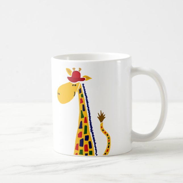 Bunte flippige Giraffen-Kunst Kaffeetasse (Rechts)