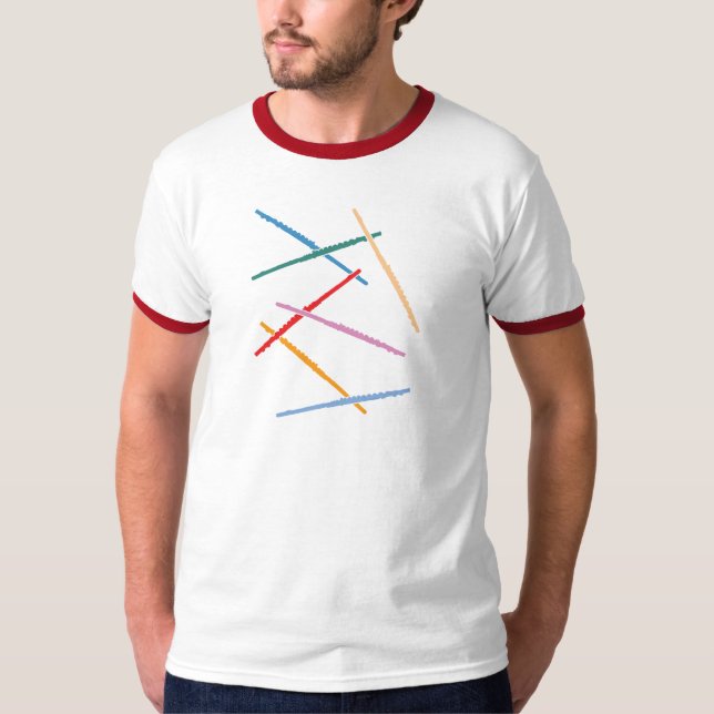 Bunte Flöten T-Shirt (Vorderseite)
