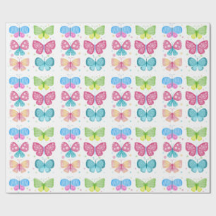 Bunte Flutter-Freunde Geschenkpapier