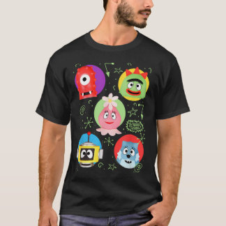 Bunte Freunde mit Doodles Tv T-Shirt