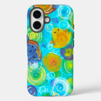Bunte Frosch-Regenbogen-Wasser-Handyhülle