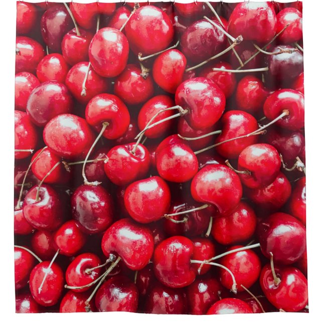 Bunte Früchte Duschvorhang (Vorderseite)