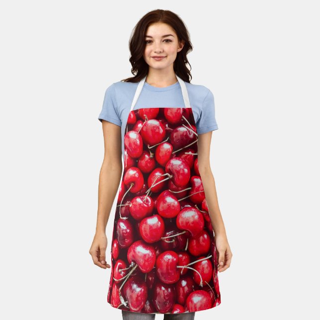 Bunte Früchte Schürze (Getragen)
