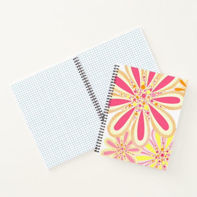 Bunte Frühlingsblumen Notizbuch (Innenseite)