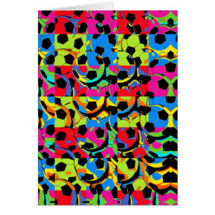 Bunte Fußball-Bälle abstrakt