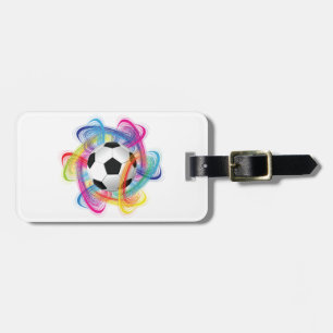 Bunte Fußball-Gepäckanhänger Gepäckanhänger