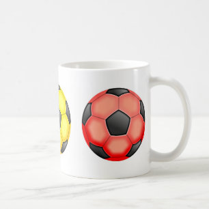 Bunte Fußbälle Kaffeetasse