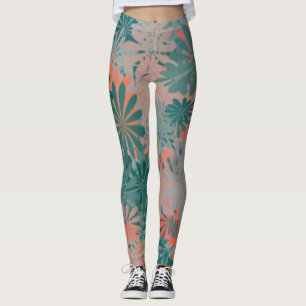 Bunte Gänseblümchen Leggings
