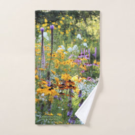 Bunte Gärten entlang den Bahnen! Handtuch