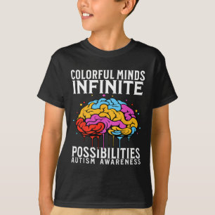 Bunte Gedanken Autismus-Bewusstsein Kinder Unterst T-Shirt