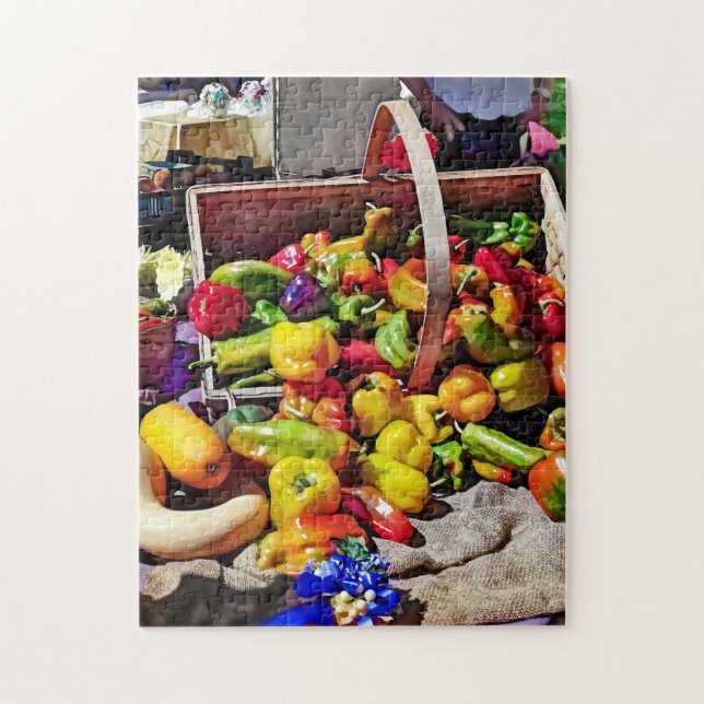 Bunte Gemüse auf dem Bauernmarkt (Vertikal)