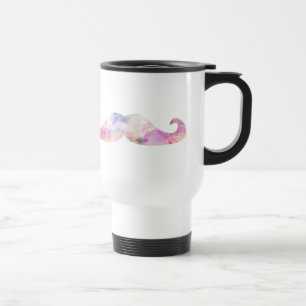Bunte gentelman Schnurrbart-Hipster Reisebecher