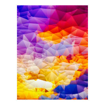 Bunte geometrische abstrakte Wandkunst