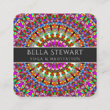 Bunte geometrische mit BlumenMandala