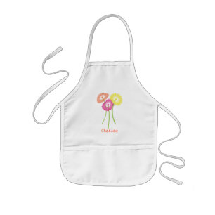 Bunte Gerberas Kinderschürze