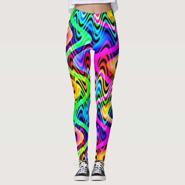 bunte Gewebe Leggings (Vorderseite)