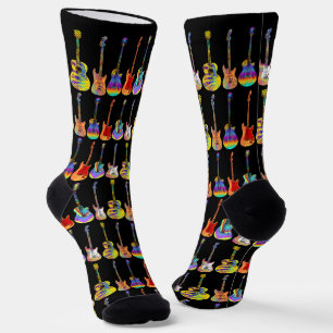 Bunte Gitarren Socken