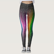 Bunte Glitzer-Glitzern-Leggings