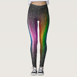 Bunte Glitzer-Glitzern-Leggings Leggings