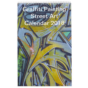Bunte Graffiti-Malerei Street Art 2018 Kalender