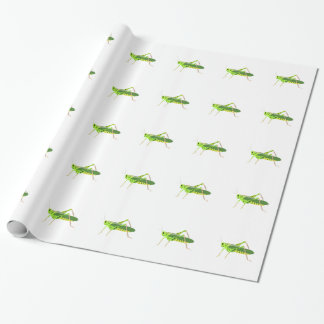 Bunte grüne Heuschrecke Geschenkpapier