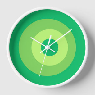 Bunte grüne Wall-Uhr Uhr
