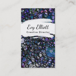 Bunte, Grungy abstrakte Kunst mit Kreisen Visitenkarte