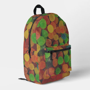 Bunte Gummibonbons Süßigkeiten Verschroben Bedruckter Rucksack