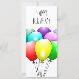 Bunte Happy Birthday Luftballons