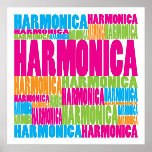 Bunte Harmonika Poster
