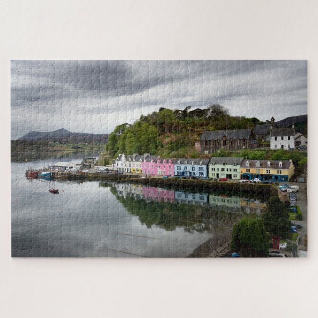 Bunte Häuser in Portree, Skye (Horizontal)