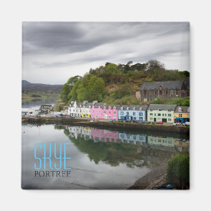 Bunte Häuser in Portree, Skye Magnet