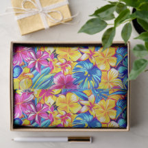 Bunte Hawaiianische Tropische Blumen- Palme