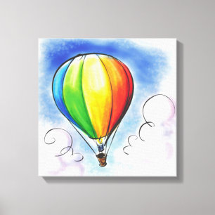 Bunte Heißluft Ballonfarben-Leinwand Leinwanddruck
