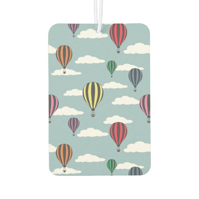 Bunte Heißluftballons Autolufterfrischer (Rückseite)