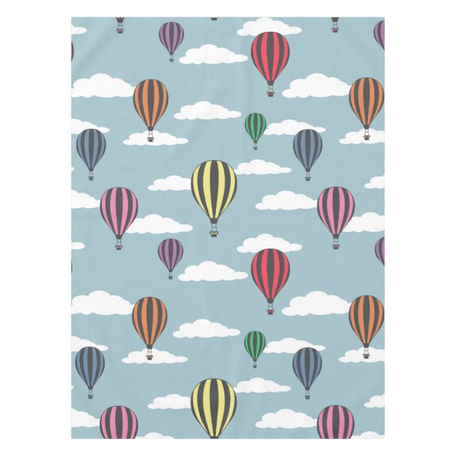 Bunte Heißluftballons Tischdecke (Vorderseite)