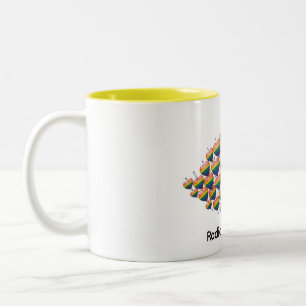 Bunte Herzen Kaffeetasse