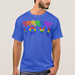 Bunte Herzen Pride Monat LGBT T-Shirt