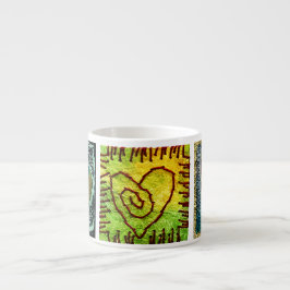 Bunte Herzenespresso-Tasse Espressotasse