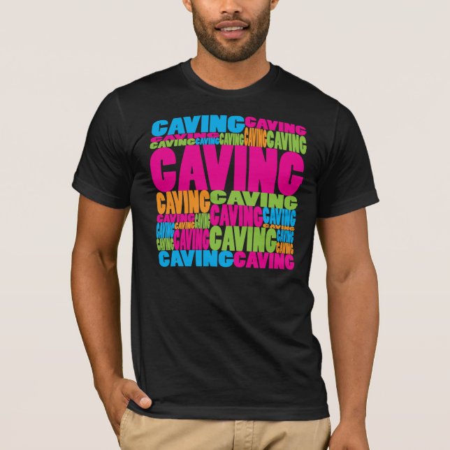 Bunte Höhlenkunde T-Shirt (Vorderseite)