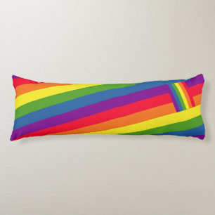 Bunte homosexuelle Regenbogen-Flagge Seitenschläferkissen