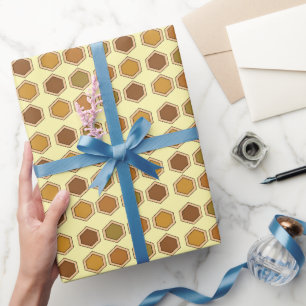 Bunte Honeycomb Geburtstag Geschenkpapier