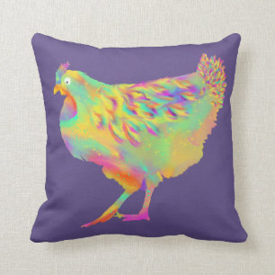 Bunte Huhn-niedliche Vieh-Kunst-Malerei Kissen