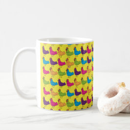Bunte Huhn-Tasse Kaffeetasse