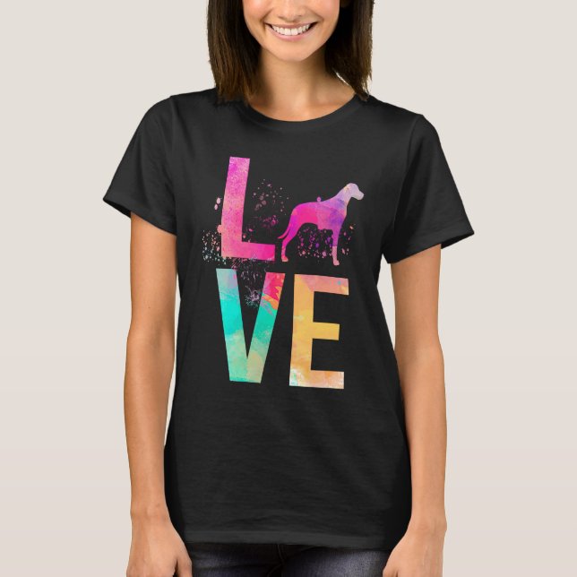 Bunte Hundemutter Rhodesian Ridgeback T-Shirt (Vorderseite)
