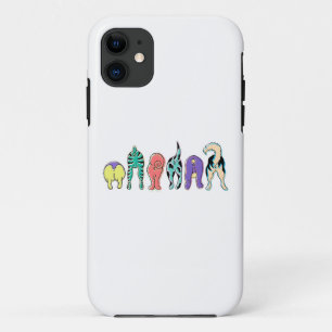 Bunte Hundepopos Case-Mate iPhone Hülle