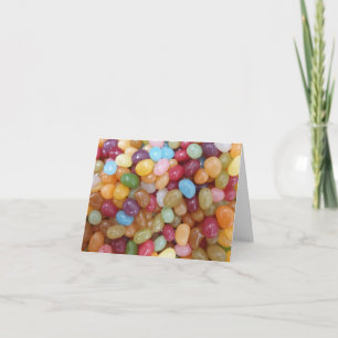 Bunte Jelly Beans Karte