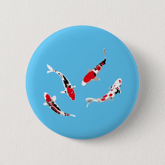 Bunte Karpfen Button (Vorderseite)