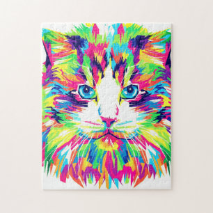 Bunte Katze - Gesicht -