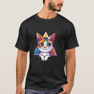 Bunte Katze T-Shirt